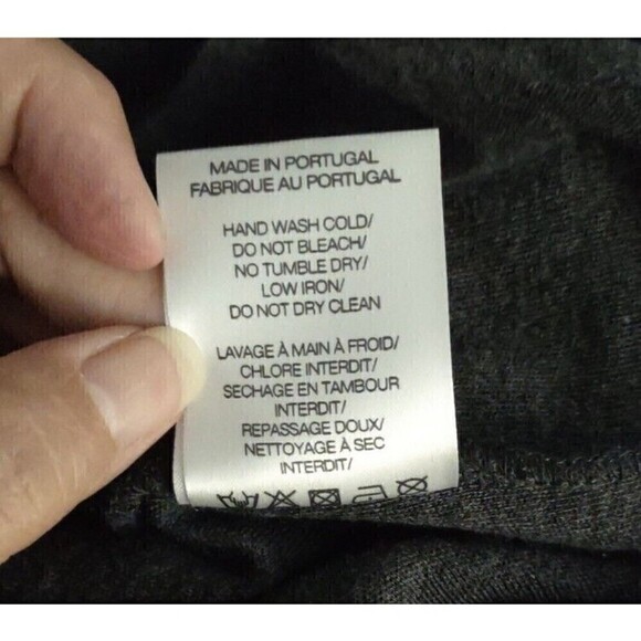 IRO Women's Sz Medium Gray Chandra Wool V-Neck Mini Dress Bodycon - Picture 6 of 6